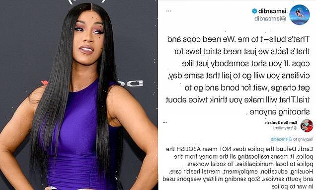 Cardi B DELETES tweet saying 'We need cops and that's facts'