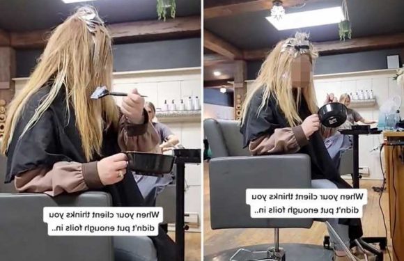 Hairdresser baffled as client cheekily gives herself extra colour mid-appointment – and people are outraged for her