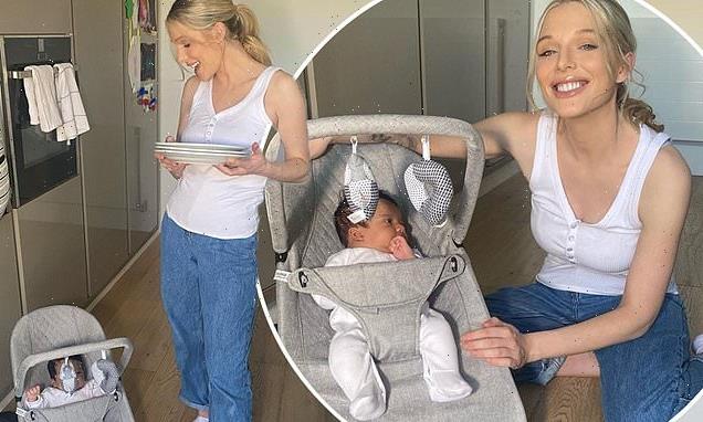 Helen Flanagan looks radiant in jeans as she dotes on baby son Charlie