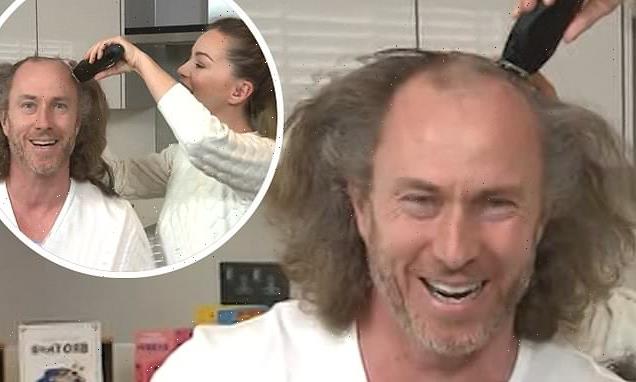 James Jordan shaves hair on Loose Women in honour of his late father