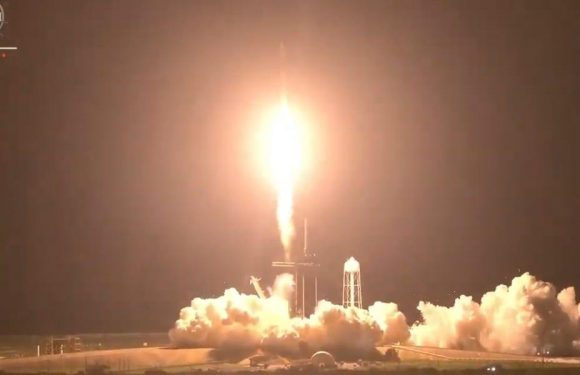LIFTOFF: SpaceX launches 4 astronauts aboard the Crew Dragon Endeavour, its first time reusing a spaceship on a crewed mission