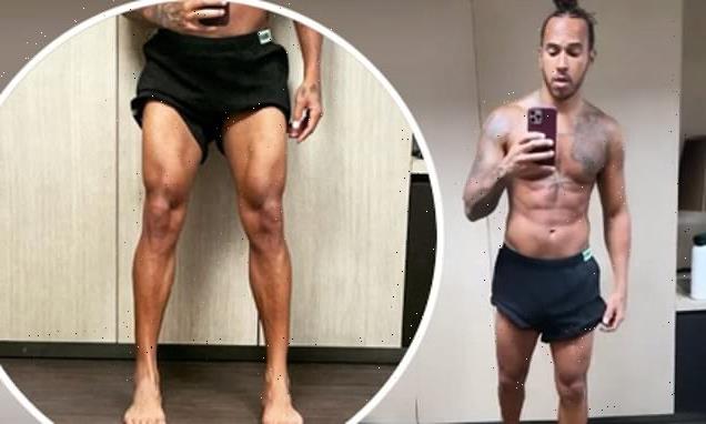 Lewis Hamilton showcases muscles saying he is seen as a 'skinny dude'