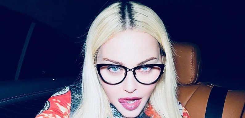 Madonna, 62, looks youthful as ever in skintight leather trousers and tiny top