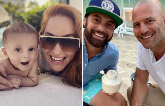 Married At First Sight Australia's Mike gets broody as he meets Cam and Jules' baby with girlfriend Sonja at reunion