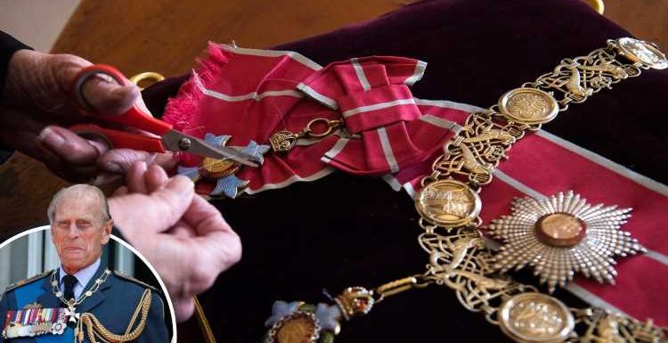 Prince Philip chose the medals and decorations for the altar alongside his coffin