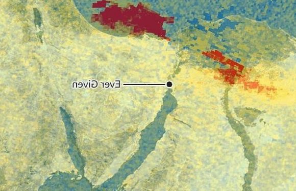 Suez canal blockage caused a spike in air pollution