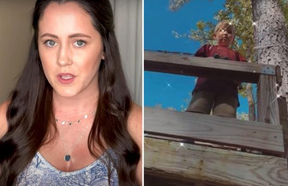 Teen Mom Jenelle Evans branded a 'bad mom' for filming son Kaiser, 6, playing with a power drill and hammer