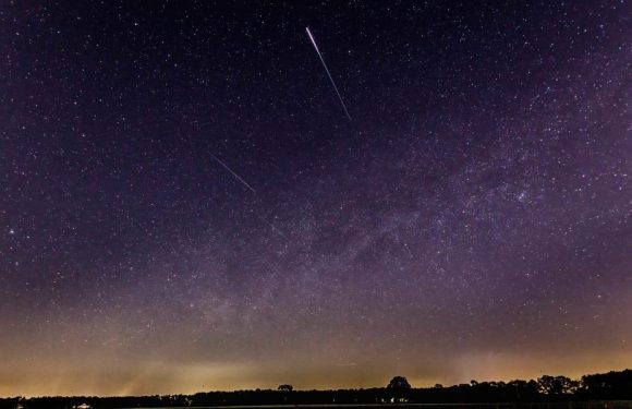 The Lyrid meteor shower will leave 'glowing dust trains' across the sky on Thursday. Here's how to watch.