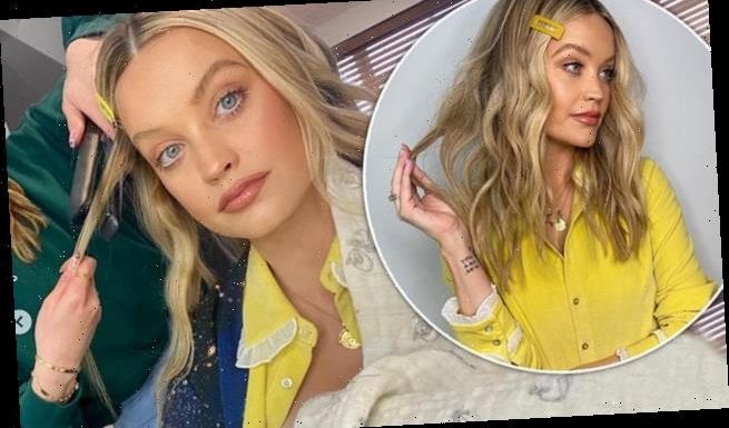 Laura Whitmore returns to work after giving birth to a baby girl