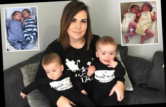 Mum gives birth to fit and healthy twins conceived three weeks apart