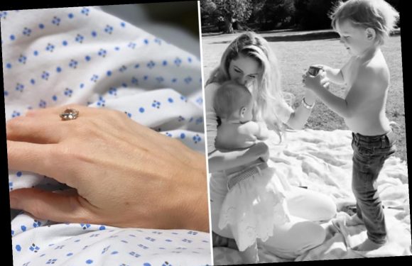 Storm Keating vows to pick up daughter Coco, 1, 'soon' following emergency spinal surgery