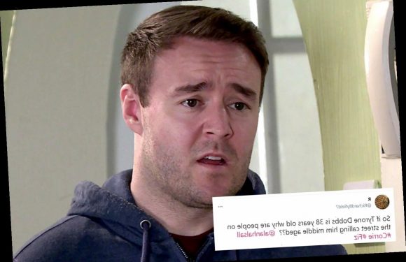 Coronation Street fans baffled as Tyrone is branded 'middle-aged' – but do you know how old he is?
