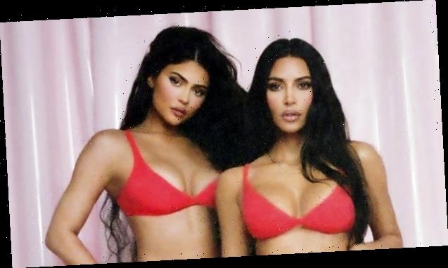 Kim Kardashian & Kylie Jenner Look Like Twins In Their Bikinis As They Soak Up The Palm Springs Sun — See Pic