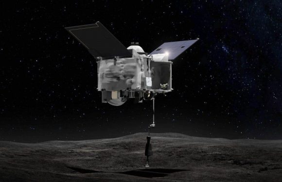 A NASA probe successfully collected 2 oz. of space rock from a distant asteroid and is blasting its way back to Earth