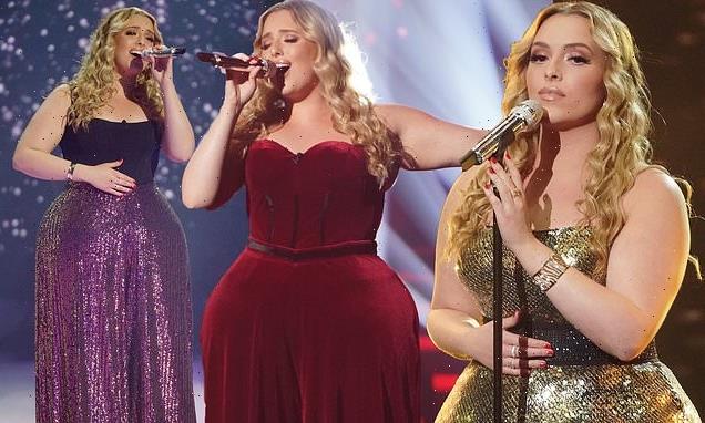 American Idol's Grace Kinstler shows off her curves in a trio of gowns