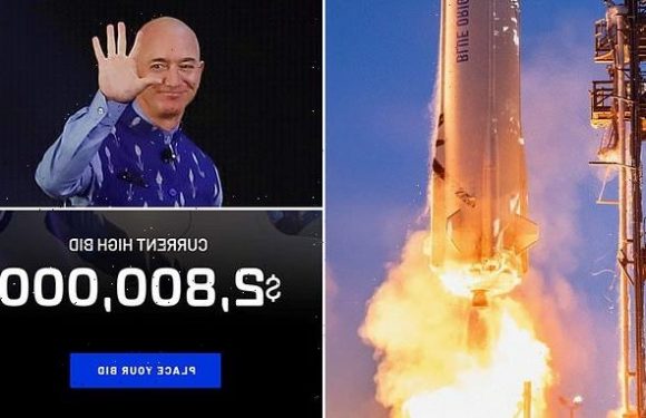 Bids to take a ride on Jeff Bezos' Blue Origin spacecraft approach $3M