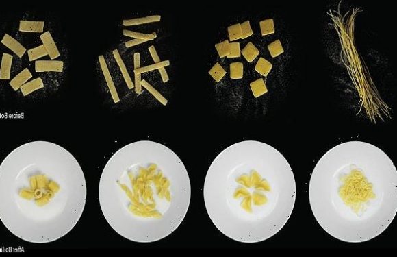 'Flat-pack pasta' morphs from 2D to 3D while cooking