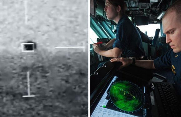 Incredible new US Navy footage captures 150mph UFO ‘descending into water’