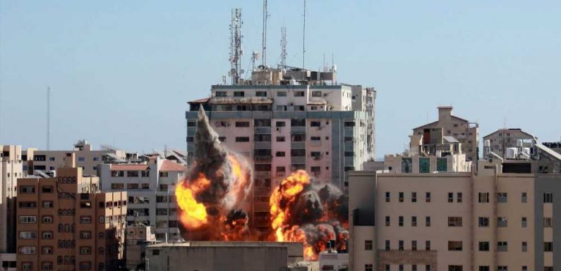 Israeli airstrike takes out building that houses news outlets in Gaza