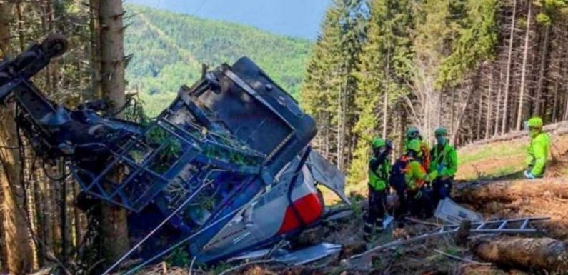 Italy cable car crash kills at least 12, critically injures two children