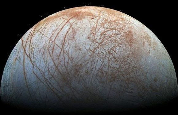 Jupiter's moon Europa may have pockets of water in its icy shell