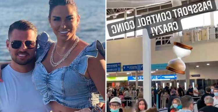 Katie Price jets off on second holiday to Portugal as Carl Woods gives tour of their luxury hotel