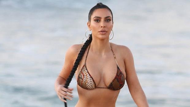 Kim Kardashian, 40, Is Gorgeous In Orange Bikini As 7th Anniversary To Kanye West Approaches