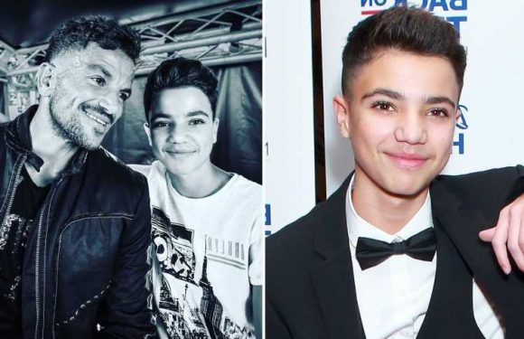 Peter Andre says son Junior, 15, has been confined to his bed for days as he battles coronavirus