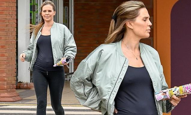 Pregnant Danielle Lloyd emerges for FIRST TIME since baby news