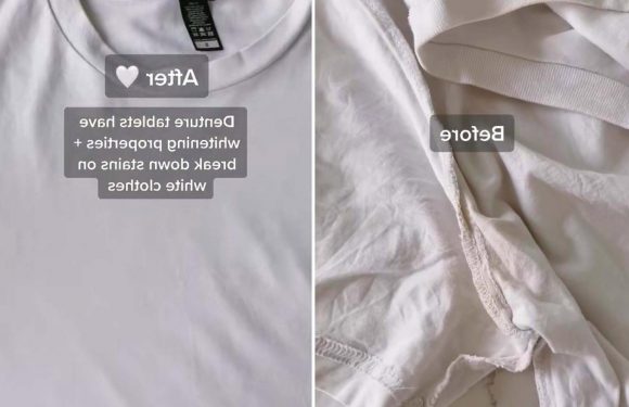 Savvy mum shows how to remove sweat stains from white clothes with one household ingredient