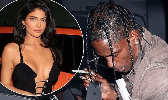 Travis Scott seen after Kylie DENIED they are in open relationship