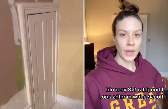 Woman freaks out after finding spooky secret door in her room – and it’s hiding a whole STAIRCASE