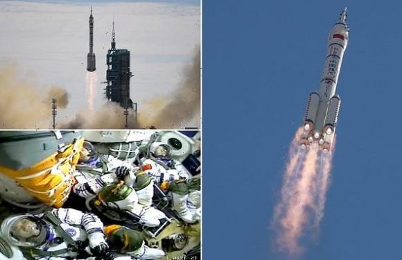 China successfully launches three astronauts to its space station