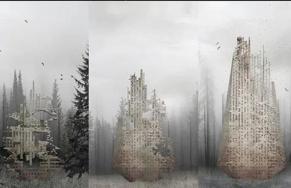 Dissolving 'skyscraper' revives fire-ravaged forests with soil, seeds