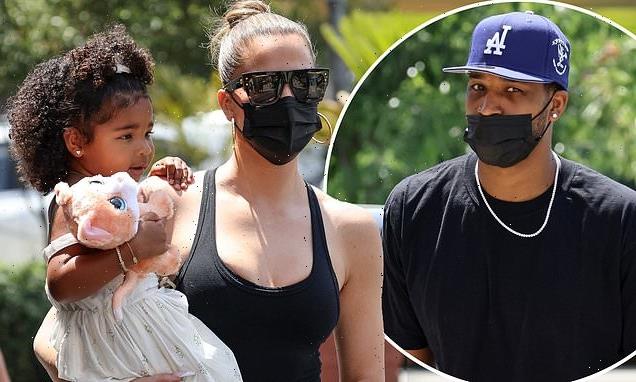 EXCLUSIVE: Khloe Kardashian and Tristan Thompson out with daughter