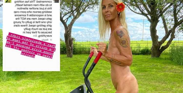 Furious Ulrika Jonsson hits back at cruel troll who slammed her for naked charity photoshoot