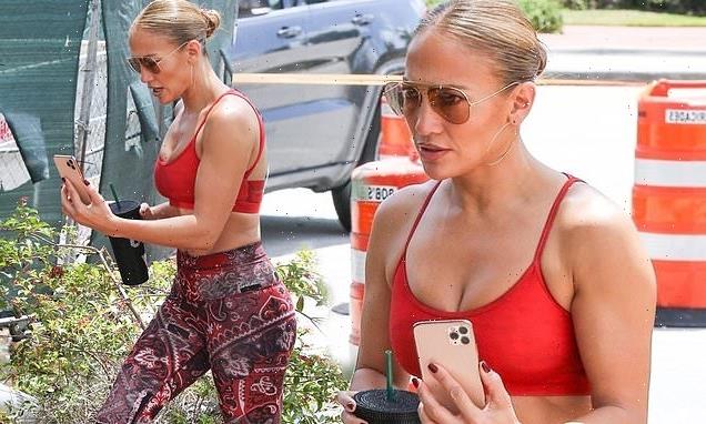Jennifer Lopez sticks to rigorous routine and hits the gym in Miami