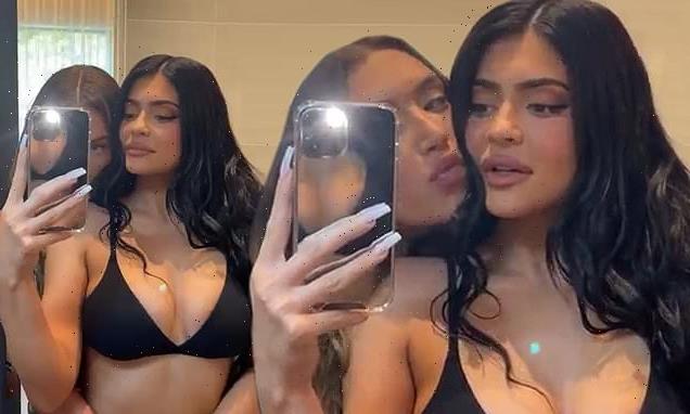 Kylie Jenner puts on a busty display in cozy video with BFF Stassie