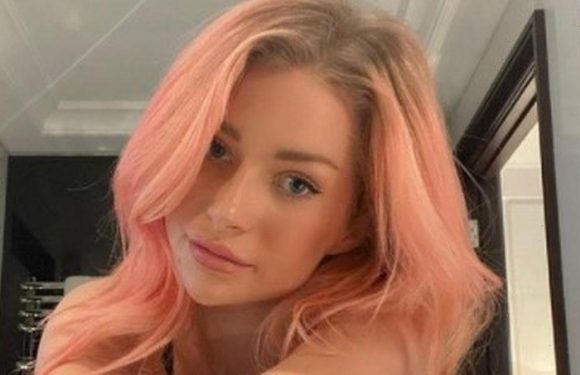 Lottie Moss unrecognisable as she rocks black wig and goes topless in G-string