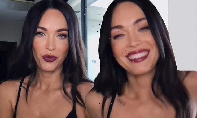 Megan Fox puts on a busty display black bra for Today Show appearance