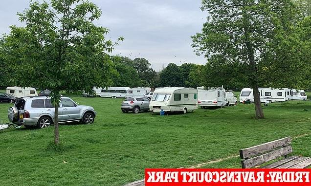 Ravenscourt: Travellers pitch up on ANOTHER leafy West London park