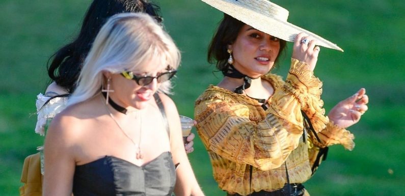 Vanessa Hudgens Gets All Dressed Up for a Themed Party in the Park!