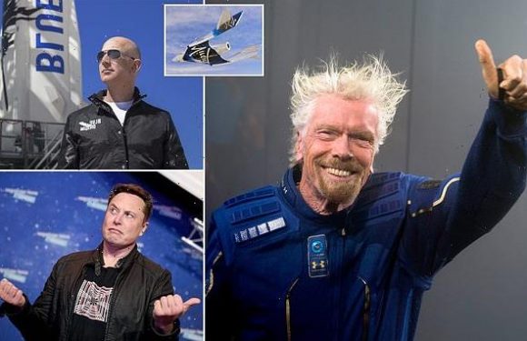 Virgin founder Sir Richard Branson 'could beat Jeff Bezos to space'
