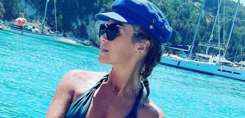 Amanda Holden looks sensational as she dons plunging bikini for sun-soaked snap