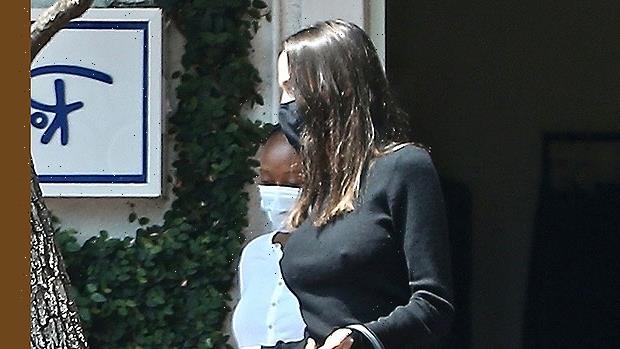 Angelina Jolie Stuns In Black Top & Skinny Jeans On Shopping Date With Daughter Zahara, 16