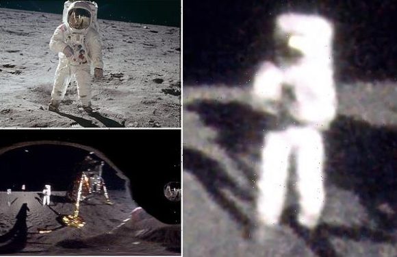 Artist 'unwraps' picture by Neil Armstrong on the Apollo 11 mission