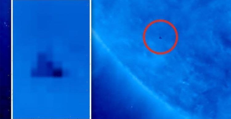 ‘Black triangle’ UFO spotted near Sun is being kept secret from public, claims ET hunter