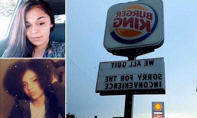 Burger King staff use ad sign to announce they are ALL quitting