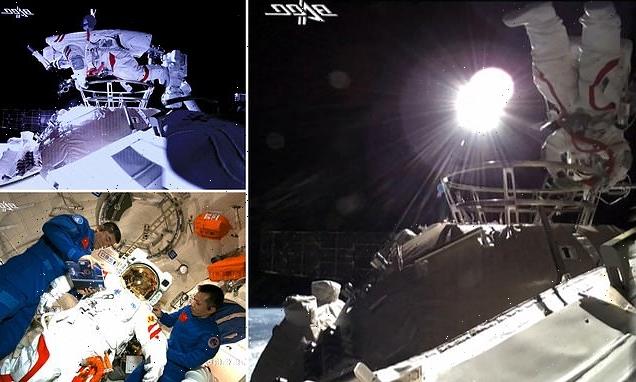 Chinese astronauts perform the country's first tandem spacewalk