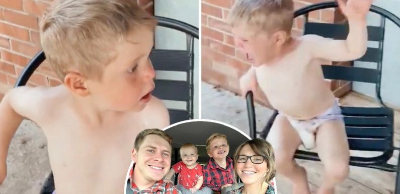 Counting On fans rip Joy-Anna Duggar’s husband for ‘scaring’ son, 3, with leaf blower during ‘uncomfortable’ haircut